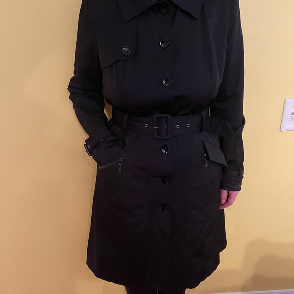 Bebe black trench coat size Large - Picture 2 of 5